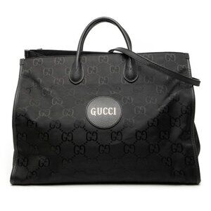 Gucci GG Nylon Off the Grid Tote Shoulder Bag 2-Way Black